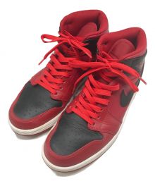 NIKE（ナイキ）の古着「Air Jordan 1 Mid "Reverse Bred"/ エアジョーダン1 ミッド "リバースブレッド"」｜ブラック×レッド