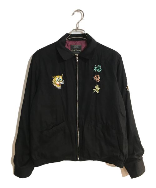 Dry Bones（ドライボーンズ）Dry bones (ドライボーンズ) Embroidered Jacket/エンブロイジャケット ブラック サイズ:Lの古着・服飾アイテム