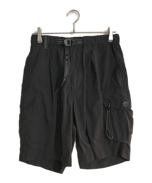 and wander（アンドワンダー）and wander (アンドワンダー) OVERSIZED CARGO SHORT PANT ブラック サイズ:Sの古着・服飾アイテム