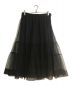 JNBY（ジェイエヌビーワイ）の古着「Tiered Sheer Tulle Skirt」｜ブラック