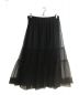 JNBY (ジェイエヌビーワイ) Tiered Sheer Tulle Skirt ブラック サイズ:40：3980円