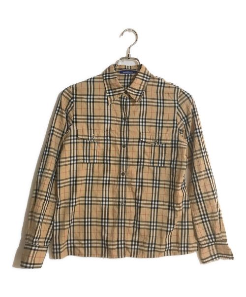 BURBERRY BLUE LABEL（バーバリーブルーレーベル）BURBERRY BLUE LABEL (バーバリーブルーレーベル) ノヴァチェックシャツ ベージュ サイズ:38の古着・服飾アイテム