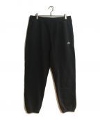 stussyステューシー）の古着「Stock Logo Sweat Pant/ストックロゴスウェットパンツ」｜ブラック