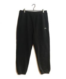 stussy（ステューシー）の古着「Stock Logo Sweat Pant/ストックロゴスウェットパンツ」｜ブラック