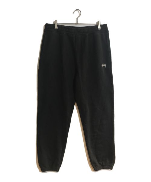 stussy（ステューシー）stussy (ステューシー) Stock Logo Sweat Pant/ストックロゴスウェットパンツ ブラック サイズ:XLの古着・服飾アイテム