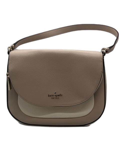 Kate Spade（ケイトスペード）Kate Spade (ケイトスペード) medium flap shoulder bag/ミディアムフラップショルダーバッグ ピンクの古着・服飾アイテム