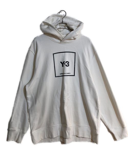 Y-3（ワイスリー）Y-3 (ワイスリー) U SQ LBL GRPHC HOODIE ホワイト サイズ:2XLの古着・服飾アイテム