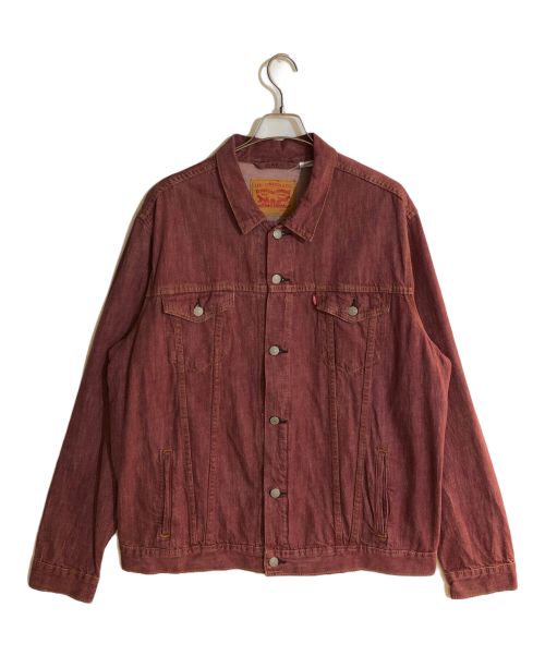 LEVI'S（リーバイス）LEVI'S (リーバイス) THE TRUCKER RINSE WASH レッド サイズ:XXLの古着・服飾アイテム