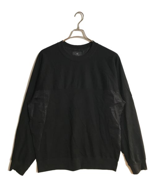 Y-3（ワイスリー）Y-3 (ワイスリー) STRETCH TERRY CREW SWEATSHIRT ブラック サイズ:Lの古着・服飾アイテム