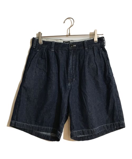 Schott（ショット）Schott (ショット) NEP DENIM 2TUCK SHORTS/ネップデニム2タックショーツ ブルー サイズ:ｗ30 未使用品の古着・服飾アイテム