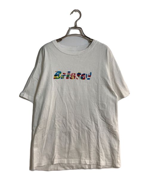 Bristol（ブリストル）Bristol (ブリストル) FLAG LOGO TEE/フラグロゴティー ホワイト サイズ:XLの古着・服飾アイテム