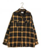 TOWN CRAFTタウンクラフト）の古着「OMBRE W-FLAP 50S SHIRTS」｜マスタード