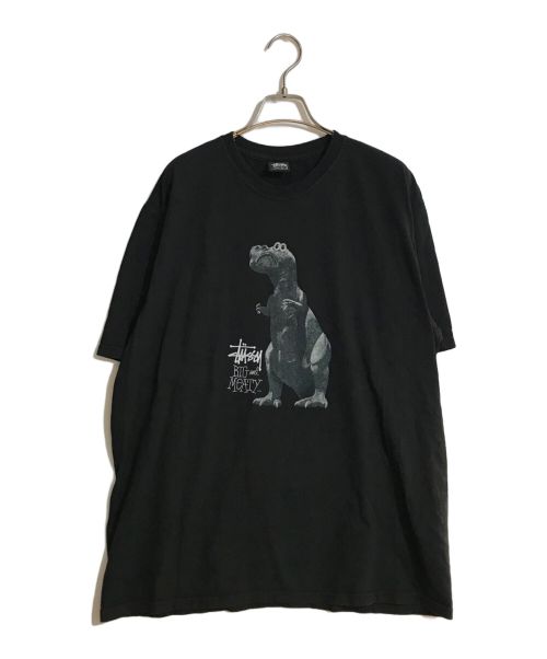 stussy（ステューシー）stussy (ステューシー) BIG and Meaty TEE/ビッグアンド三―ティ―ティー ブラック サイズ:Ｌの古着・服飾アイテム