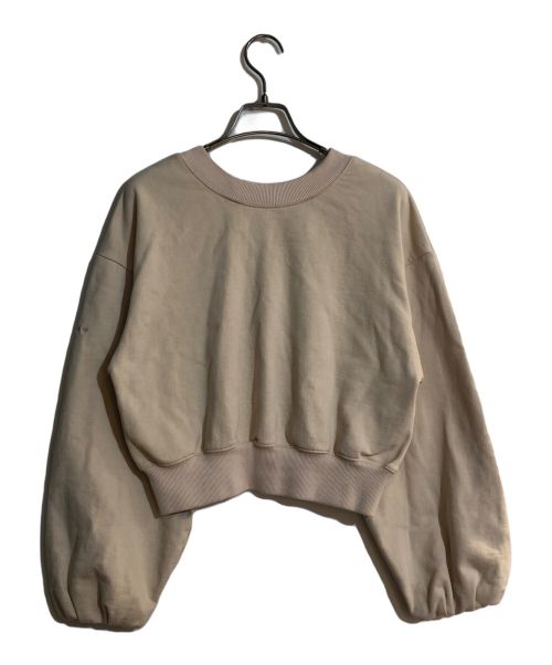 HER LIP TO（ハーリップトゥ）HER LIP TO (ハーリップトゥ) Volume Sleeve Sweatshirt/ボリュームスリーブスウェットシャツ ベージュ サイズ:Fの古着・服飾アイテム