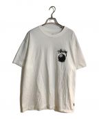 NIKE×stussyナイキ×ステューシー）の古着「NRG FL SS 8 Ball T-Shirt」｜ホワイト×ブラック