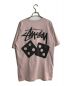 stussy (ステューシー) DICE PIGMENT DYED TEE/ダイスピグメントダイティー ピンク サイズ:M：6000円