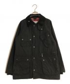 Barbour×WHITE MOUNTAINEERINGバブアー×ホワイトマウンテ二アニング）の古着「ワックスコットンフードジャケット」｜ブラック