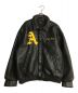 A FEW GOOD KIDS（アフューグッドキッズ）の古着「Racing Leather Jacket/レーシング レザー ジャケット」｜ブラック×イエロー