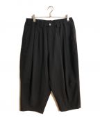 TIGHTBOOTH PRODUCTIONタイトブースプロダクション）の古着「SYNTHE CORD CROPPED PANTS/クロップドパンツ」｜ブラック