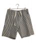 POST O'ALLS（ポストオーバーオールズ）の古着「E-Z ARMY-NAVY Shorts 2/イージーアルミ―ナビショーツ」｜express stripe indig