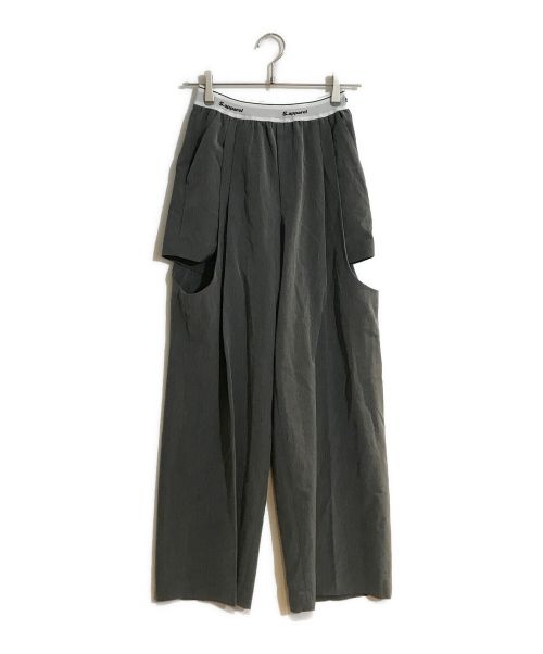 SLY（スライ）SLY (スライ) SIDE HOLE RELAX TROUSERS/サイドホールリラックストラウザーズ グレー サイズ:SIZE 1の古着・服飾アイテム