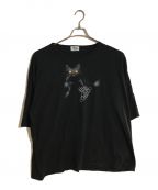 Vivienne Westwood manヴィヴィアン ウェストウッド マン）の古着「‘PIDDLE CAT’ BIG T-SHIRTS/ピドゥルキャットビッグティーシャツ」｜ブラック