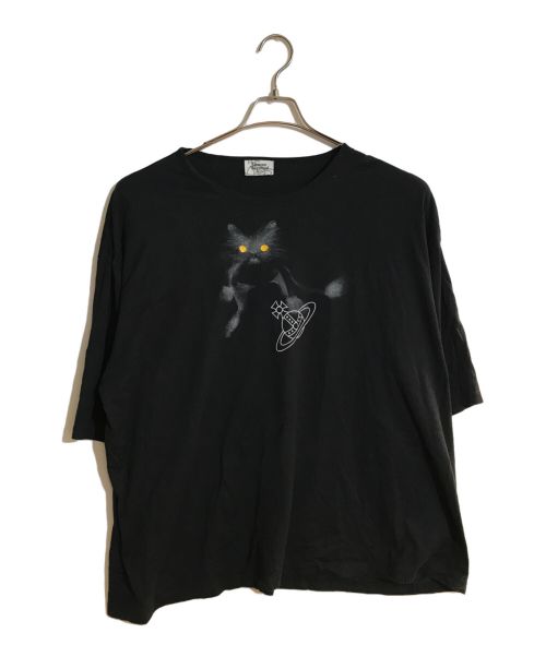 Vivienne Westwood man（ヴィヴィアン ウェストウッド マン）Vivienne Westwood man (ヴィヴィアン ウェストウッド マン) ‘PIDDLE CAT’ BIG T-SHIRTS/ピドゥルキャットビッグティーシャツ ブラック サイズ:Freeの古着・服飾アイテム