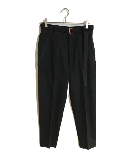 sacai（サカイ）sacai (サカイ) Wool Melton Pants/ウールメルトンパンツ ブラック サイズ:１の古着・服飾アイテム