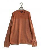 stussyステューシー）の古着「Engineered Panel Sweater/エンジニアードパネルセーター」｜ピンク