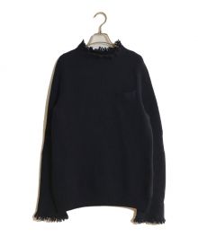 sacai（サカイ）の古着「FRINGE KNIT PULLOVER/フリンジニットプル―オーバー」｜ネイビー