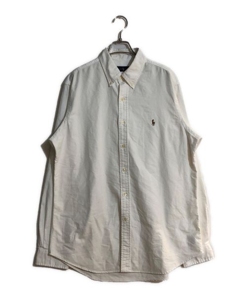 RALPH LAUREN（ラルフローレン）RALPH LAUREN (ラルフローレン) CLASSIC FIT OXFORD BD SHIRT/クラシックフィットオックスフォードボタンダウンシャツ ホワイト サイズ:Ｌの古着・服飾アイテム