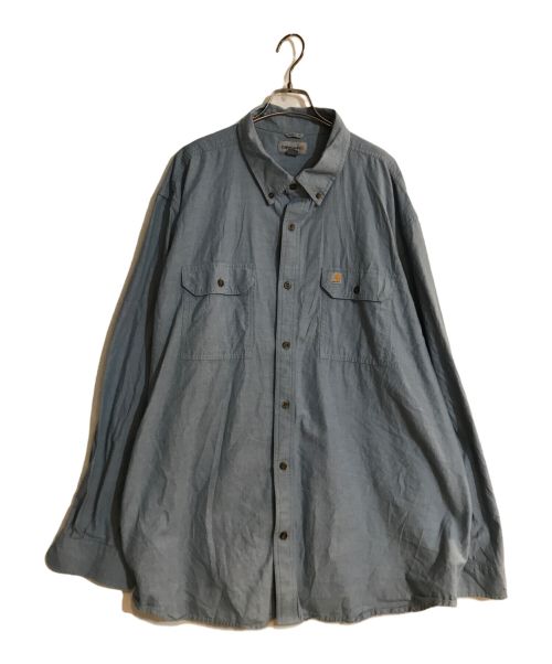 CarHartt（カーハート）CarHartt (カーハート) ワークシャツ ブルー サイズ:3XLの古着・服飾アイテム