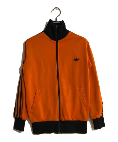 adidas（アディダス）adidas (アディダス) 80Sトラックジャケット オレンジ×ブラック サイズ:記載なしの古着・服飾アイテム