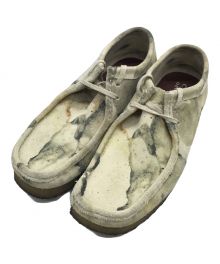 CLARKS ORIGINALS（クラークス オリジナルズ）の古着「WALLABEE "OFF WHITE CAMO"/ワラビーオフホワイトカモ」｜アイボリー