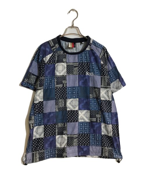 KITH（キス）KITH (キス) Indigo Patchwork Howard Tee ネイビー サイズ:SIZE XLの古着・服飾アイテム