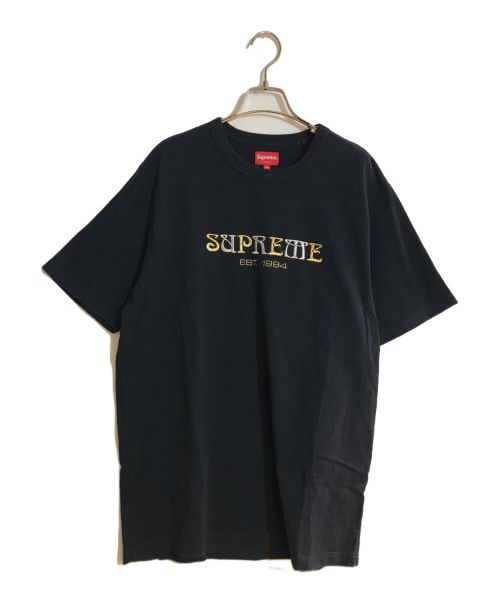 SUPREME（シュプリーム）Supreme (シュプリーム) 18FW Nouveau Logo Tee/ヌーヴォー　ロゴ ブラック サイズ:Mの古着・服飾アイテム