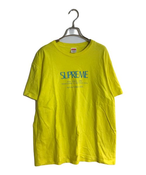 SUPREME（シュプリーム）SUPREME (シュプリーム) 20SS ANNO DOMINI TEE イエロー サイズ:SIZE　Ⅿの古着・服飾アイテム