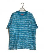 SUPREMEシュプリーム）の古着「18FW Obama Jacquard S/S Top/18FWオバマジャガードS/Sトップ」｜ブルー