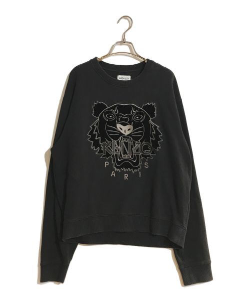 KENZO（ケンゾー）KENZO (ケンゾー) ベロア タイガースウェット ブラック サイズ:Ｌの古着・服飾アイテム