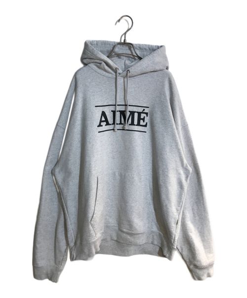 Aime Leon Dore（エメ レオン ドレ）Aime Leon Dore (エメレオンドレ) ロゴプリントフーディ グレー サイズ:XXLの古着・服飾アイテム