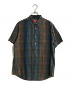 SUPREMEシュプリーム）の古着「shadow plaid shirt/シャドウプレイドシャツ」｜グリーン×ブラウン