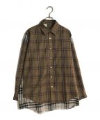 N.HOOLYWOODエヌ ハリウッド）の古着「BIG CHECK SHIRT/ビックチェックシャツ」｜ブラウン