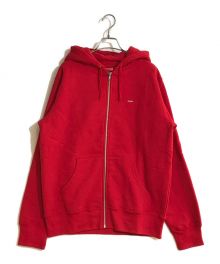 SUPREME（シュプリーム）の古着「SMALLBOX ZIPUP HOODEDSWEATSHIRT/スモールボックスジップアップフードスウェットシャツ」｜レッド