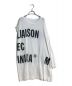 MM6 Maison Margiela（エムエムシックス メゾンマルジェラ）の古着「Asymmetric Sleeve Oversized Top/アシンメトリックスリーブオーバーサイズトップ」｜ホワイト