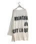 MM6 Maison Margiela (エムエムシックス メゾンマルジェラ) Asymmetric Sleeve Oversized Top/アシンメトリックスリーブオーバーサイズトップ ホワイト サイズ:Ｓ：9000円