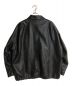 WYM LIDNM (ウィム バイ リドム) FAUX LEATHER MILITARY BLOUSON ブラック サイズ:L：7000円