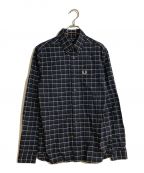 FRED PERRYフレッドペリー）の古着「Oxford Check Shirt」｜ネイビー