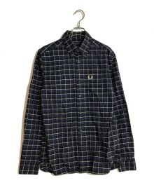 FRED PERRY（フレッドペリー）の古着「Oxford Check Shirt」｜ネイビー