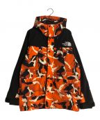 THE NORTH FACEザ ノース フェイス）の古着「NOVELTY MOUNTAIN LIGHT JACKET/ノベルティ―マウンテンライトジャケット」｜ブラック×オレンジ