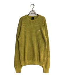 HUF（ハフ）の古着「FILMORE WAFFLE KNIT SWEATER」｜イエロー